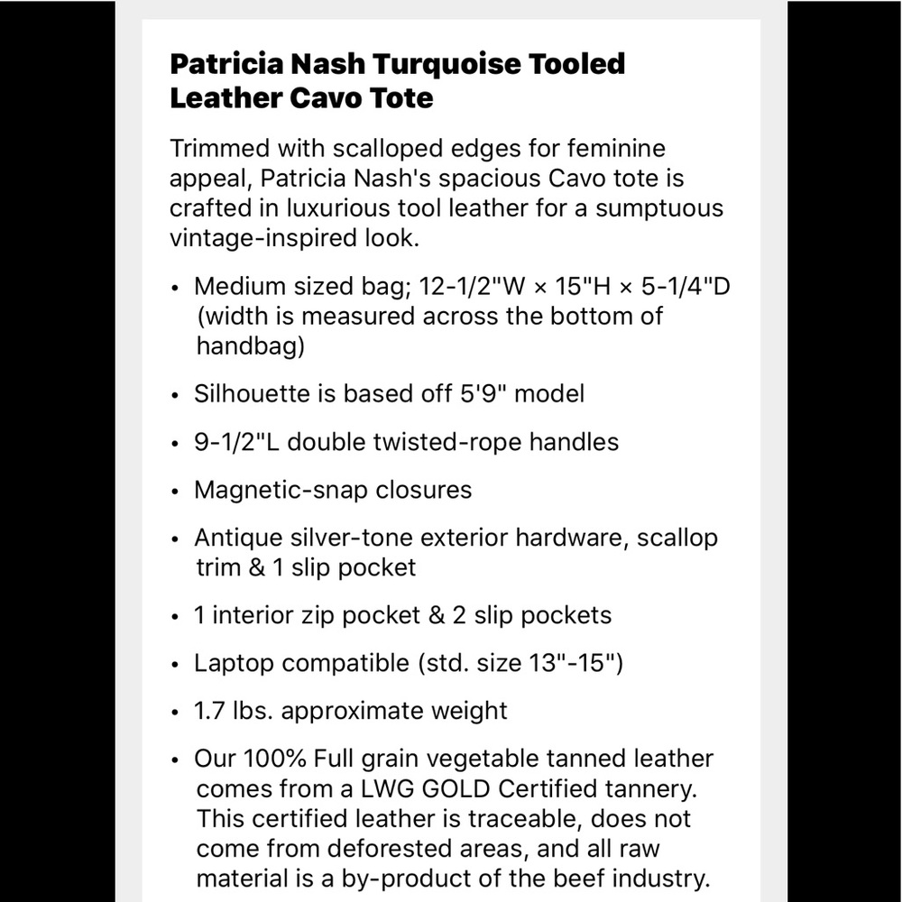 Patricia Nash Cavo tote - Picture 3 of 15